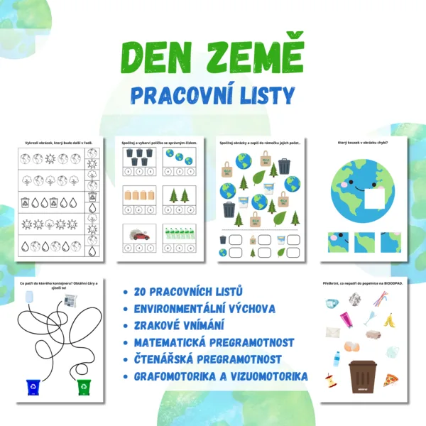 DEN ZEMĚ - pracovní listy 1