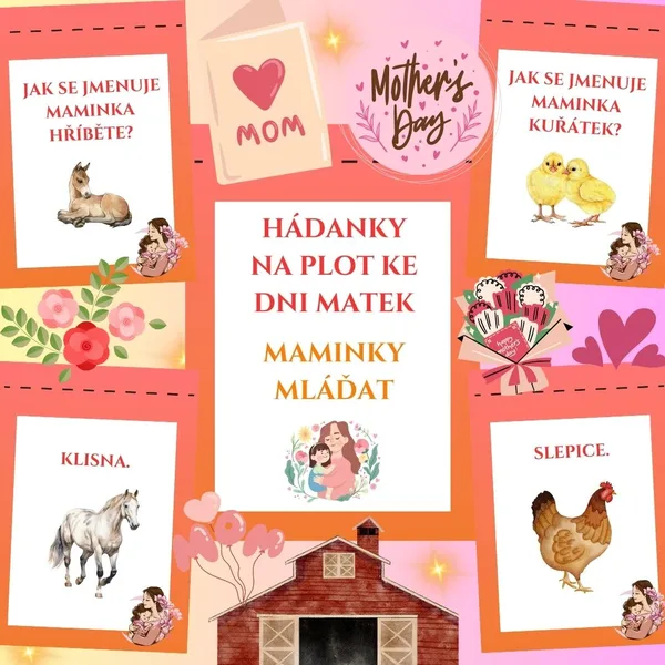 Hádanky na plot ke Dni matek - Maminky mláďat  1