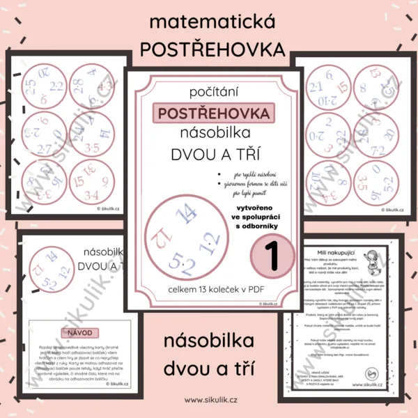 MATEMATICKÁ Postřehovka 1- NÁSOBILKA 2,3  1