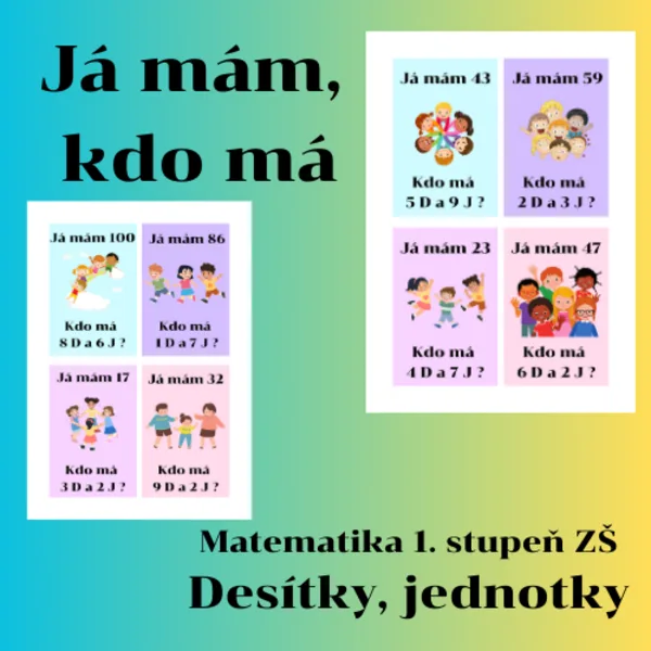 Já mám, kdo má DESÍTKY A JEDNOTKY 1