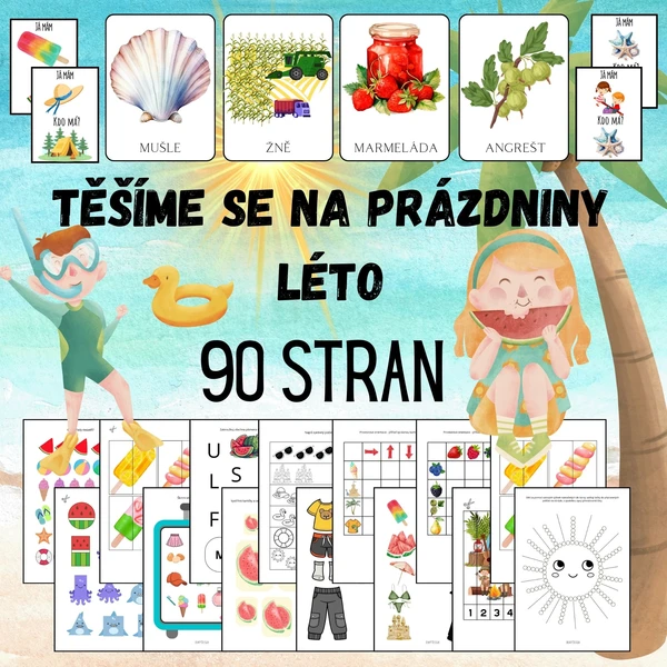 TĚŠÍME SE NA PRÁZDNINY, LÉTO - MEGASOUBOR aktivit  1