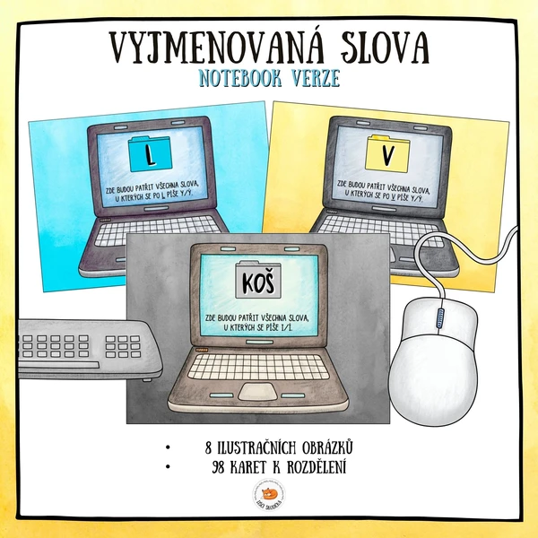 Procvičování vyjmenovaných slov - Notebook verze 1
