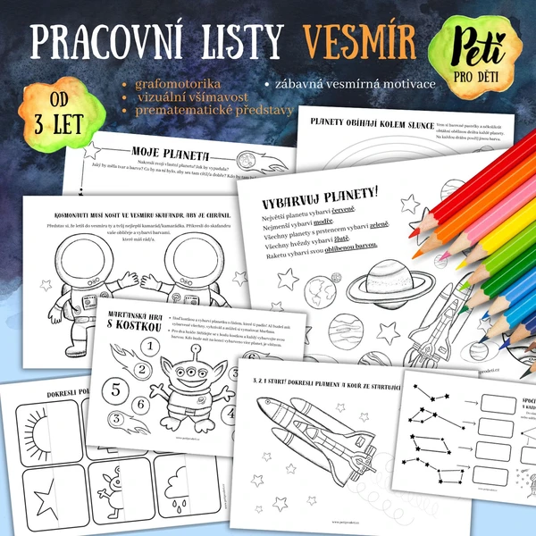 Pracovní listy VESMÍR 1