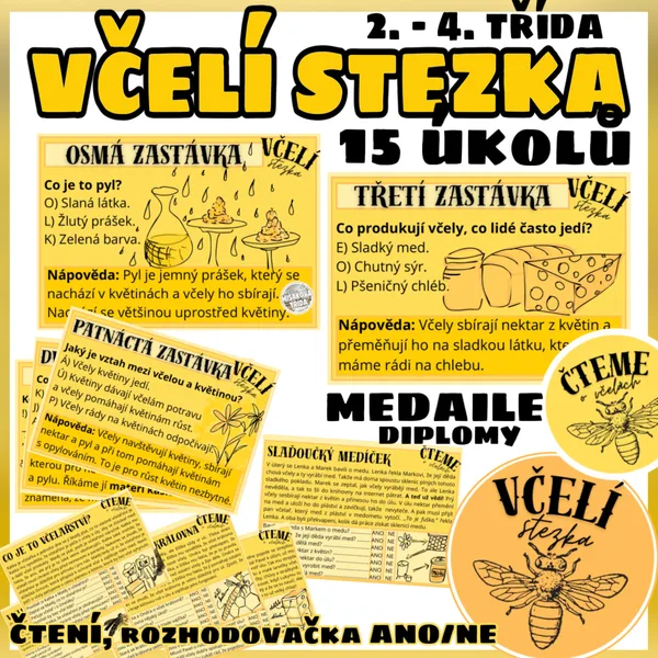 Včelí den - bojovka, čtení, počty 1