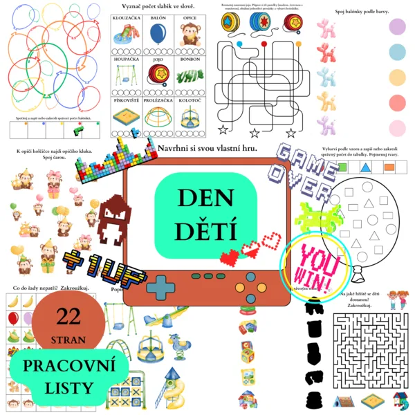 Den dětí pracovní listy 1