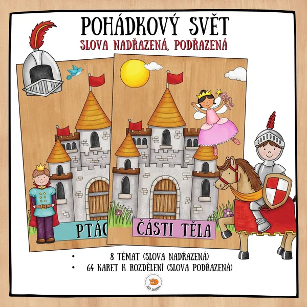 Slova nadřazená, podřazená - Pohádkový svět 1