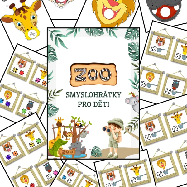 Smyslohrátky pro děti- ZOO, EXOTICKÁ ZVÍŘATA 1