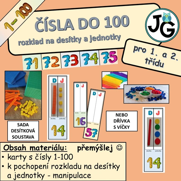 Čísla do 100 - rozklad 1