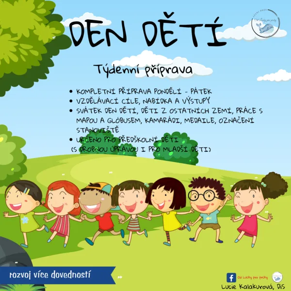 DEN DĚTÍ - TÝDENNÍ PŘÍPRAVA ROZEPSANÁ PO-PÁ 1