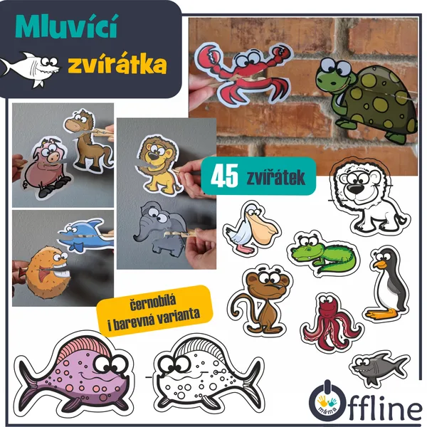 Mluvící zvířátka na kolíčku 1