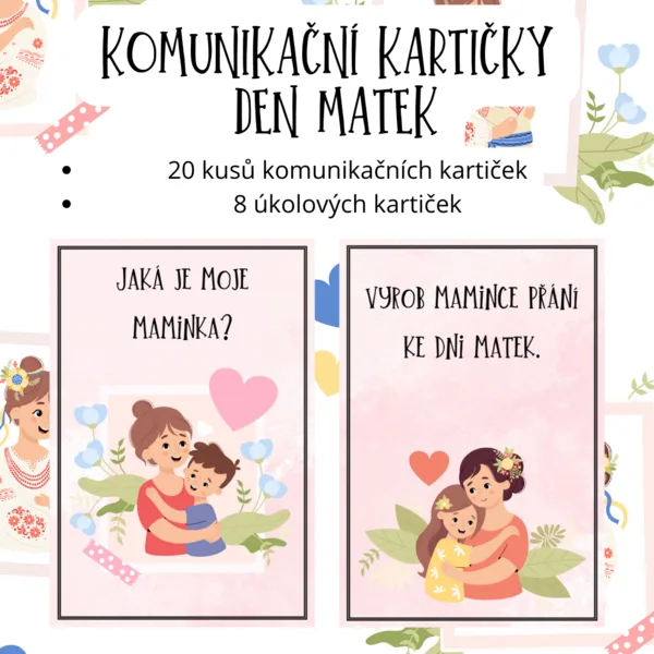 Komunikační kartičky - Den matek 1