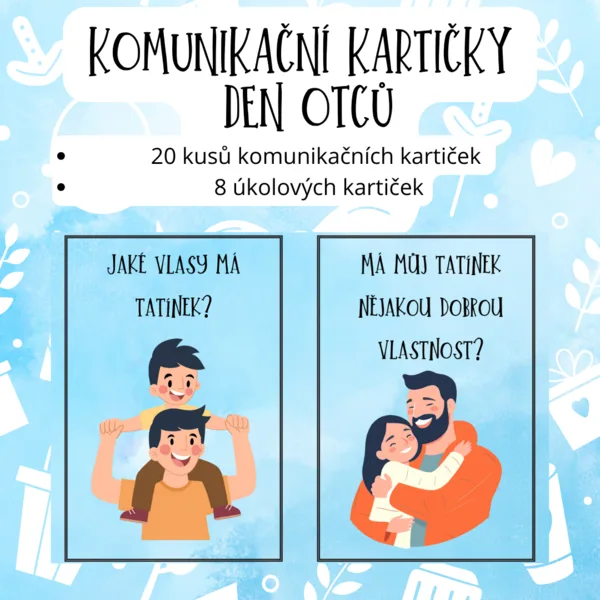 Komunikační kartičky - Den otců 1