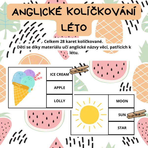 Anglické kolíčkování - léto 1