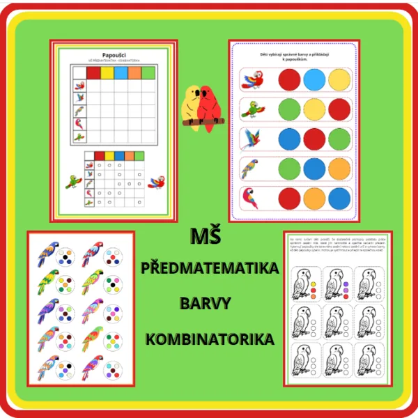 PŘEMATEMATIKA V MŠ - KOMBINATORIKA (BARVY) 1