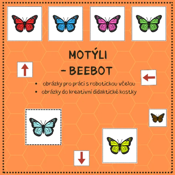 MOTÝLI - didaktická včelka beebot 1