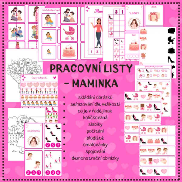 MAMINKA - pracovní listy  1
