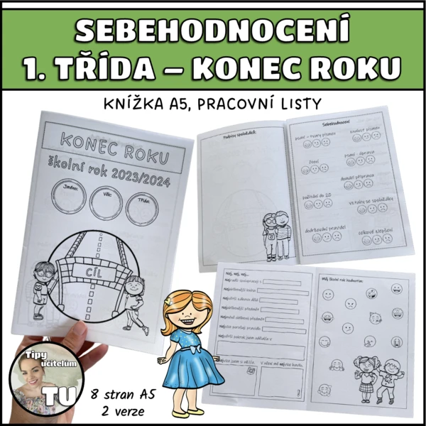 Sebehodnocení - 1. třída (knížečka, pracovní listy) 1