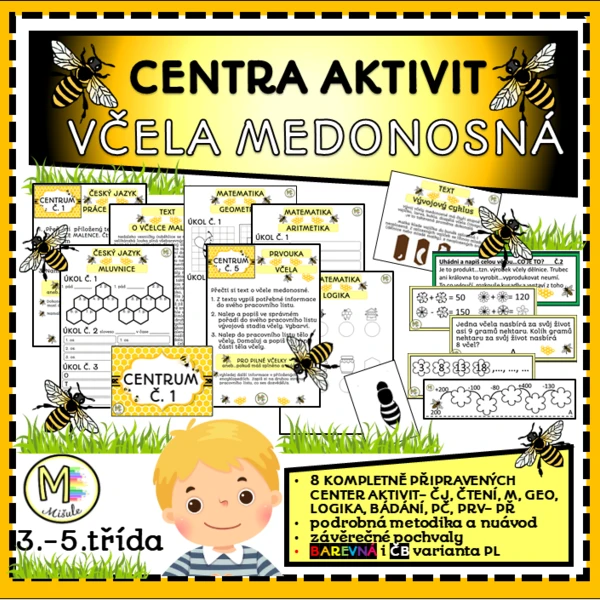 VČELA MEDONOSNÁ- CENTRA AKTIVIT 1