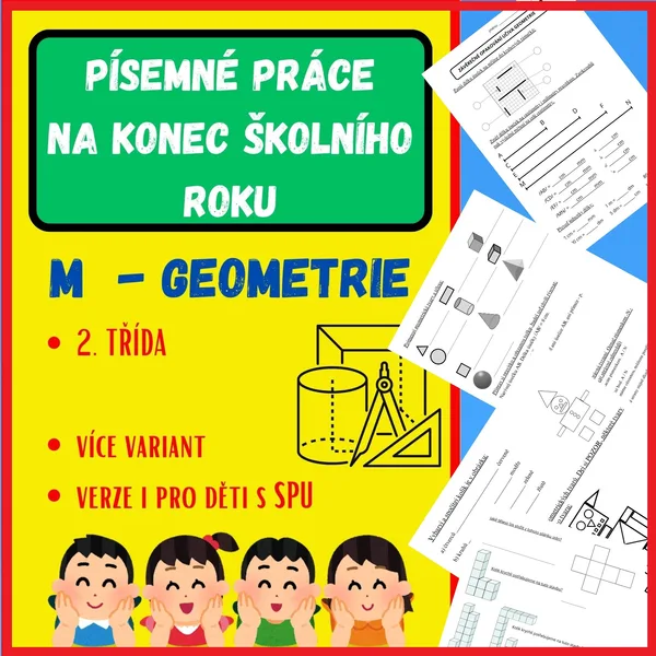 PÍSEMNÉ PRÁCE NA KONEC ŠKOLNÍHO ROKU - VARIANTY PRO DĚTI S SPU 1