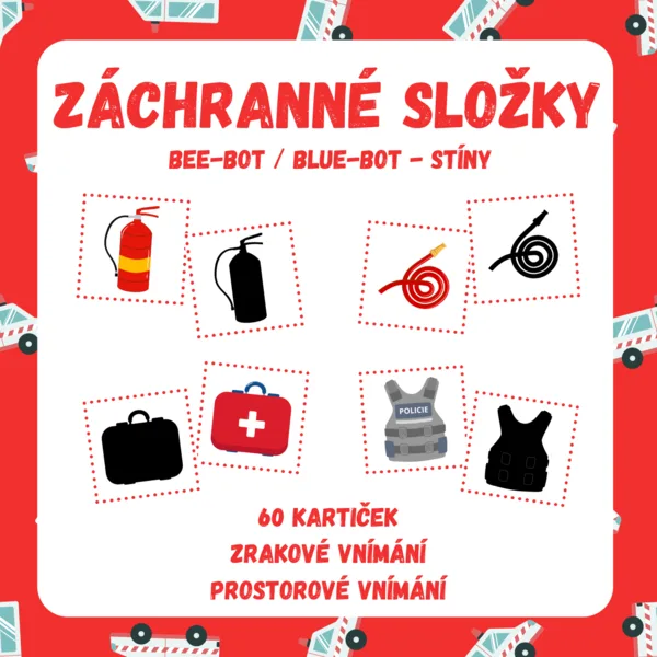 ZÁCHRANNÉ SLOŽKY - Bee-Bot / Blue-Bot - stíny 1