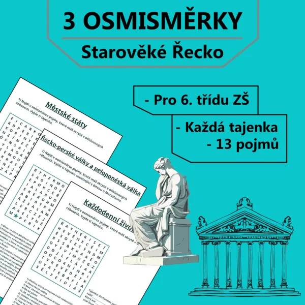 3 Osmisměrky - Starověké Řecko 1