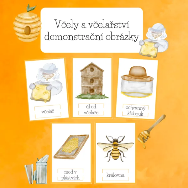 Včely a včelařství demonstrační obrázky 1