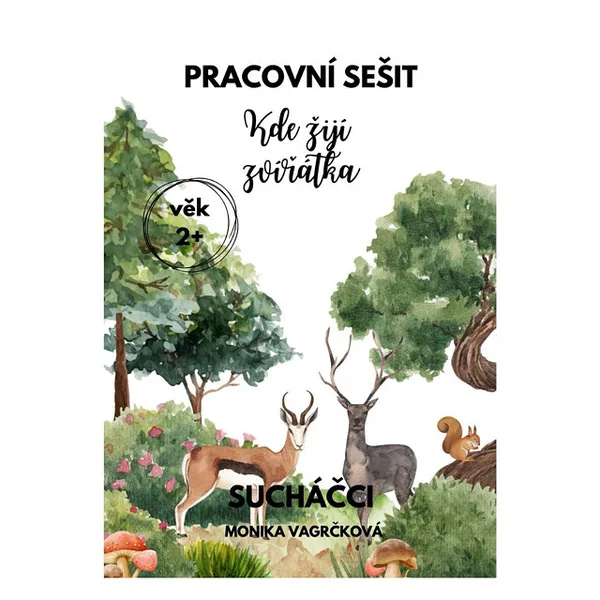 Pracovní sešit - Kde žijí zvířátka A4 PDF k tisku 1