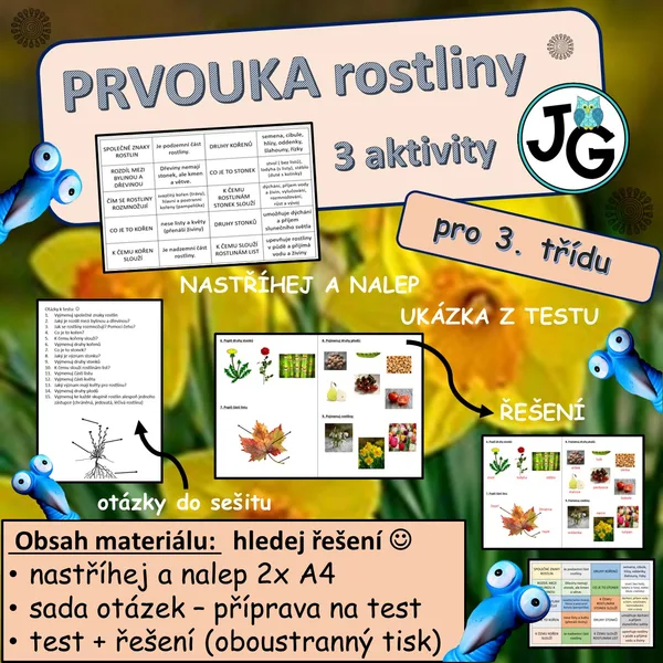 Prvouka rostliny opakování 3.ročník 1