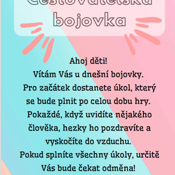 Cestovatelská bojovka - šipkovaná 1