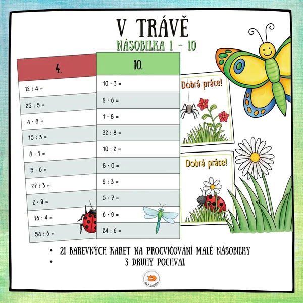 Matematické rychlovky - V trávě 1