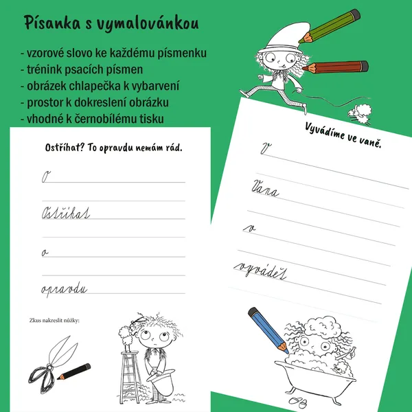 Hravá písanka s vymalovánkou - malý ovčák 1