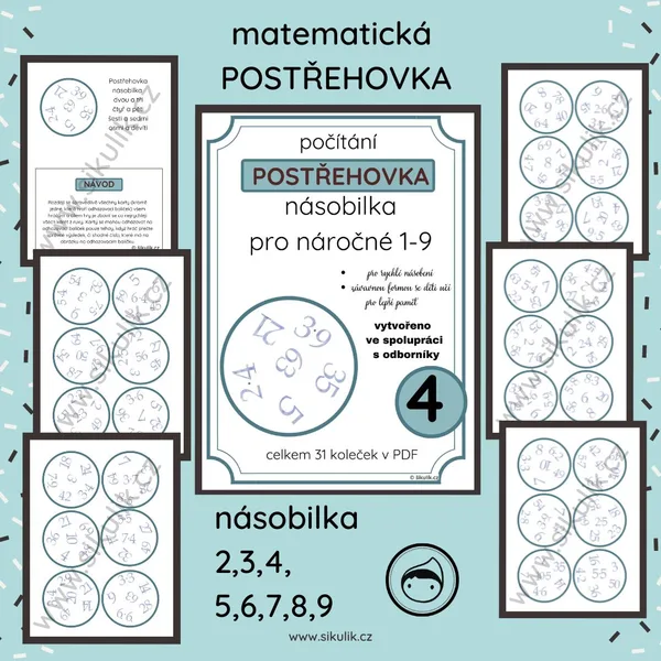 MATEMATICKÁ Postřehovka - NÁSOBILKA 1
