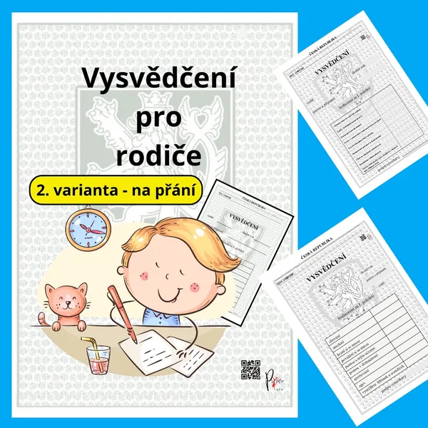 VYSVĚDČENÍ PRO RODIČE - 2. varianta na přání 1