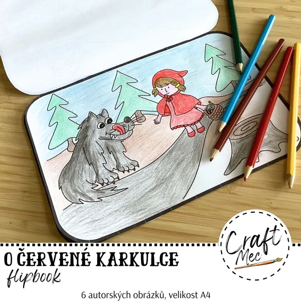 O ČERVENÉ KARKULCE - FLIPBOOK 1