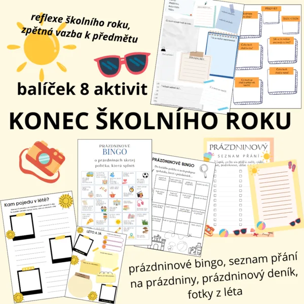 KONEC ŠKOLNÍHO ROKU - balíček aktivit 1