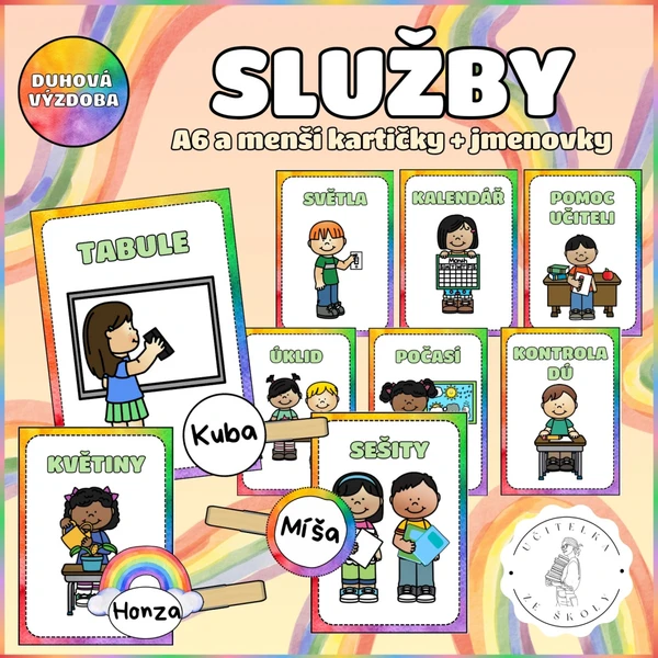 Služby - duhová výzdoba 1
