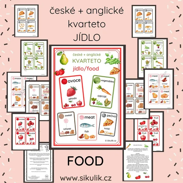 Kvarteto jídlo/ food česká + anglická verze 1