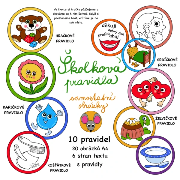 Školková pravidla - samostatné obrázky 1