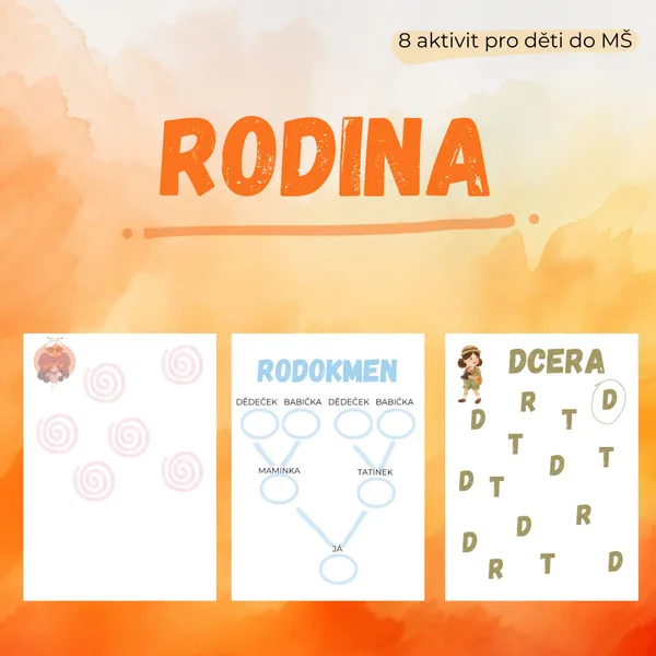 RODINA - pracovní listy 1