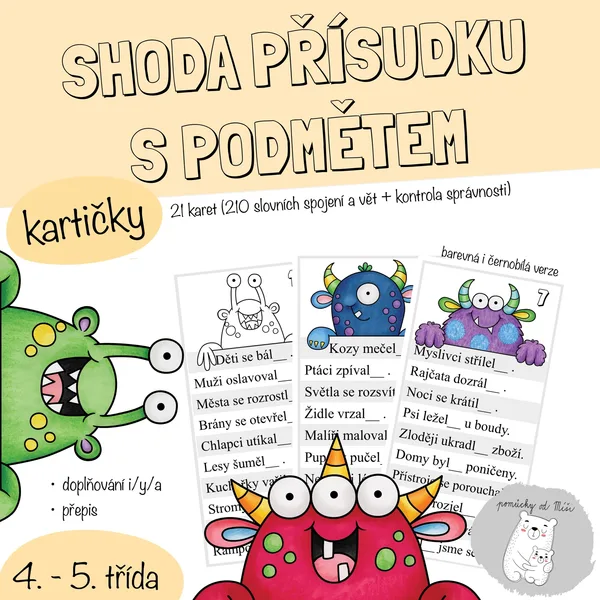Shoda přísudku s podmětem  1