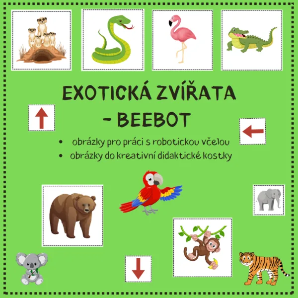 EXOTICKÁ ZVÍŘATA - didaktická včelka beebot 1