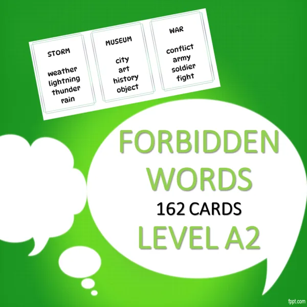 Forbidden words - level A2 (part 1) 1