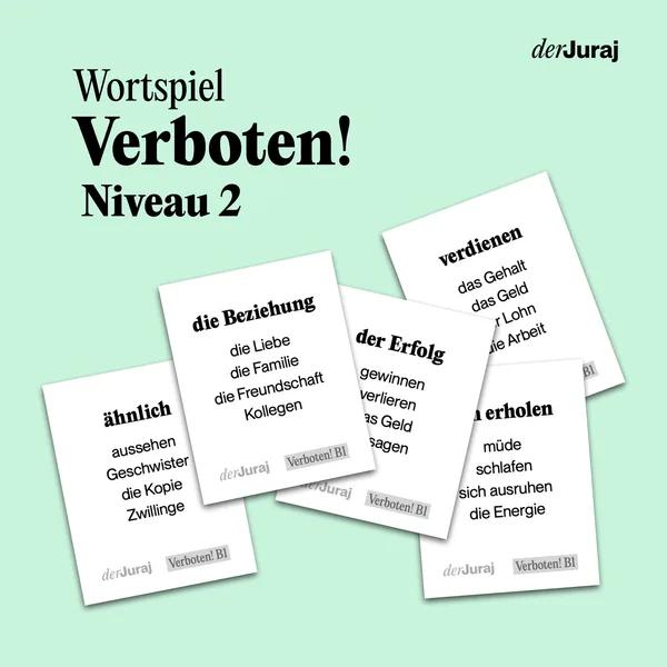 Verboten! Wortspiel – Niveau 2 1