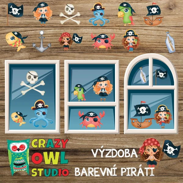 VÝZDOBA - Barevní piráti 1