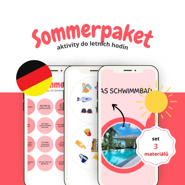 Sommerpaket: balíček letních aktivit do hodin němčiny 1