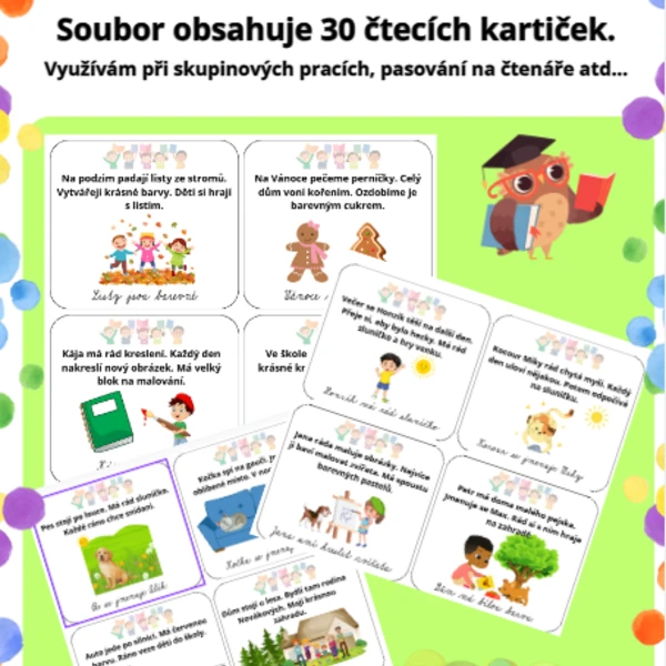 ČTECÍ KARTIČKY 1. TŘÍDA 1
