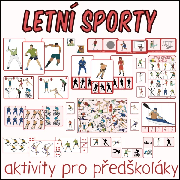Letní sporty - Aktivity pro předškoláky 1