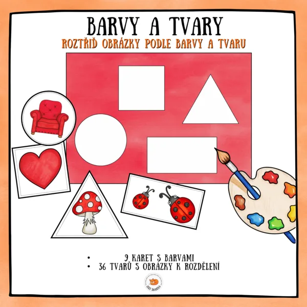 Barvy a tvary - třídění 1