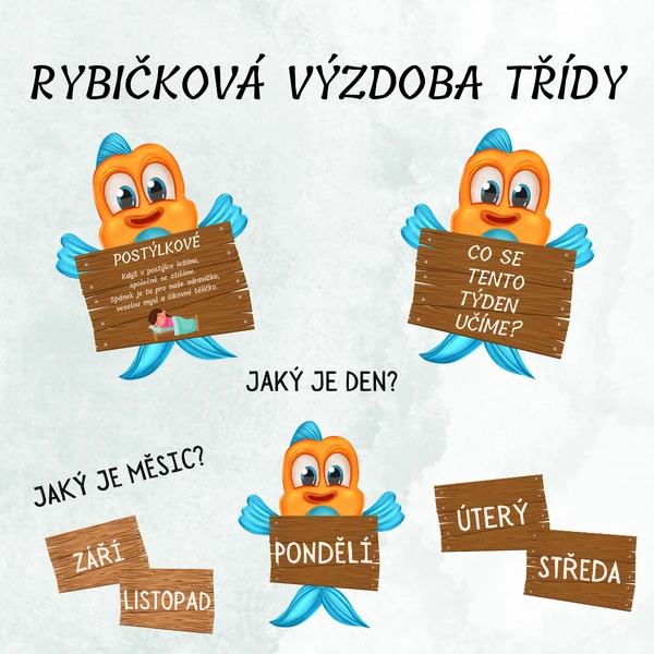 Výzdoba třídy - RYBIČKY 1