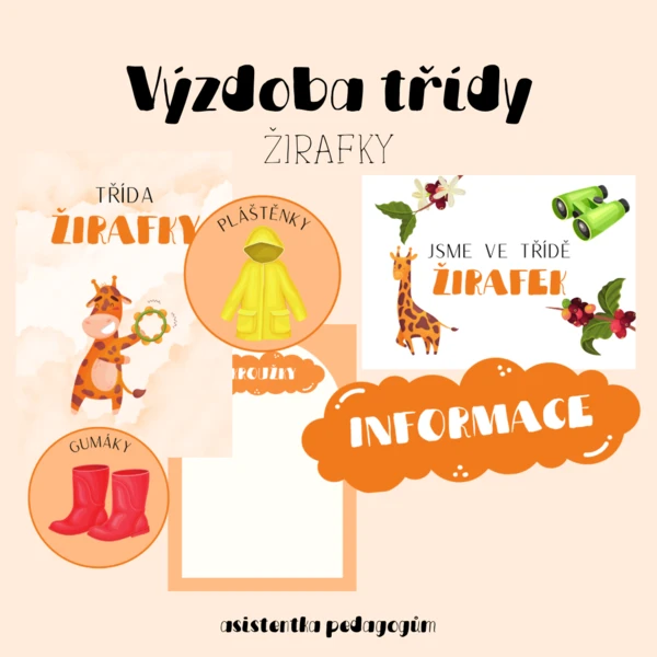 Výzdoba třídy - Žirafky 1